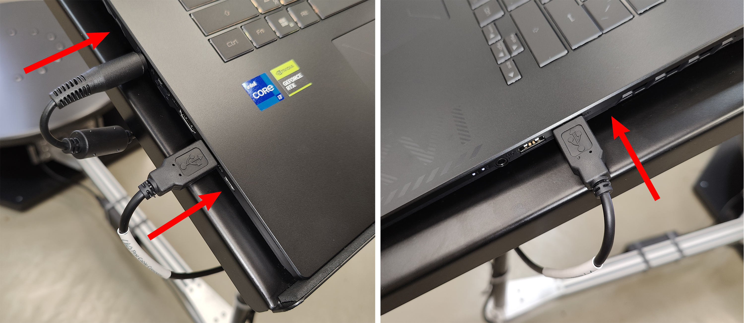 Laptop connection Laptop connection