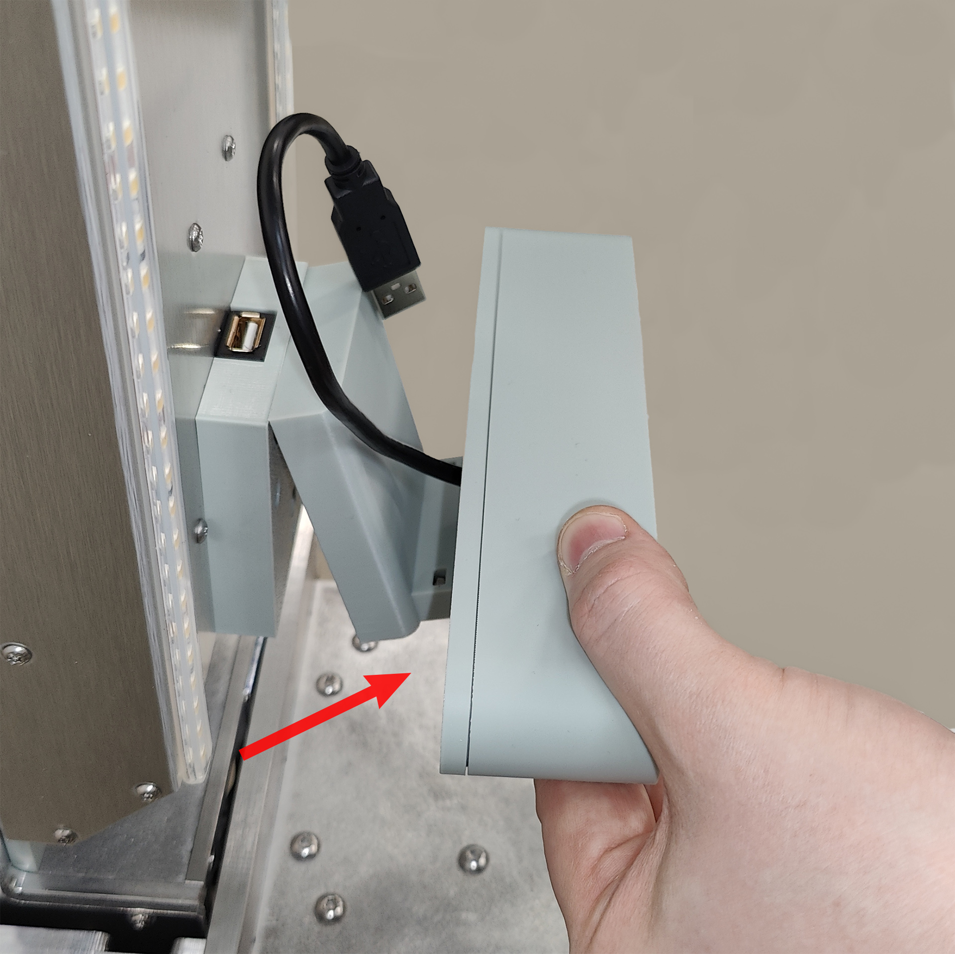 Removing the depth sensor Removing the depth sensor