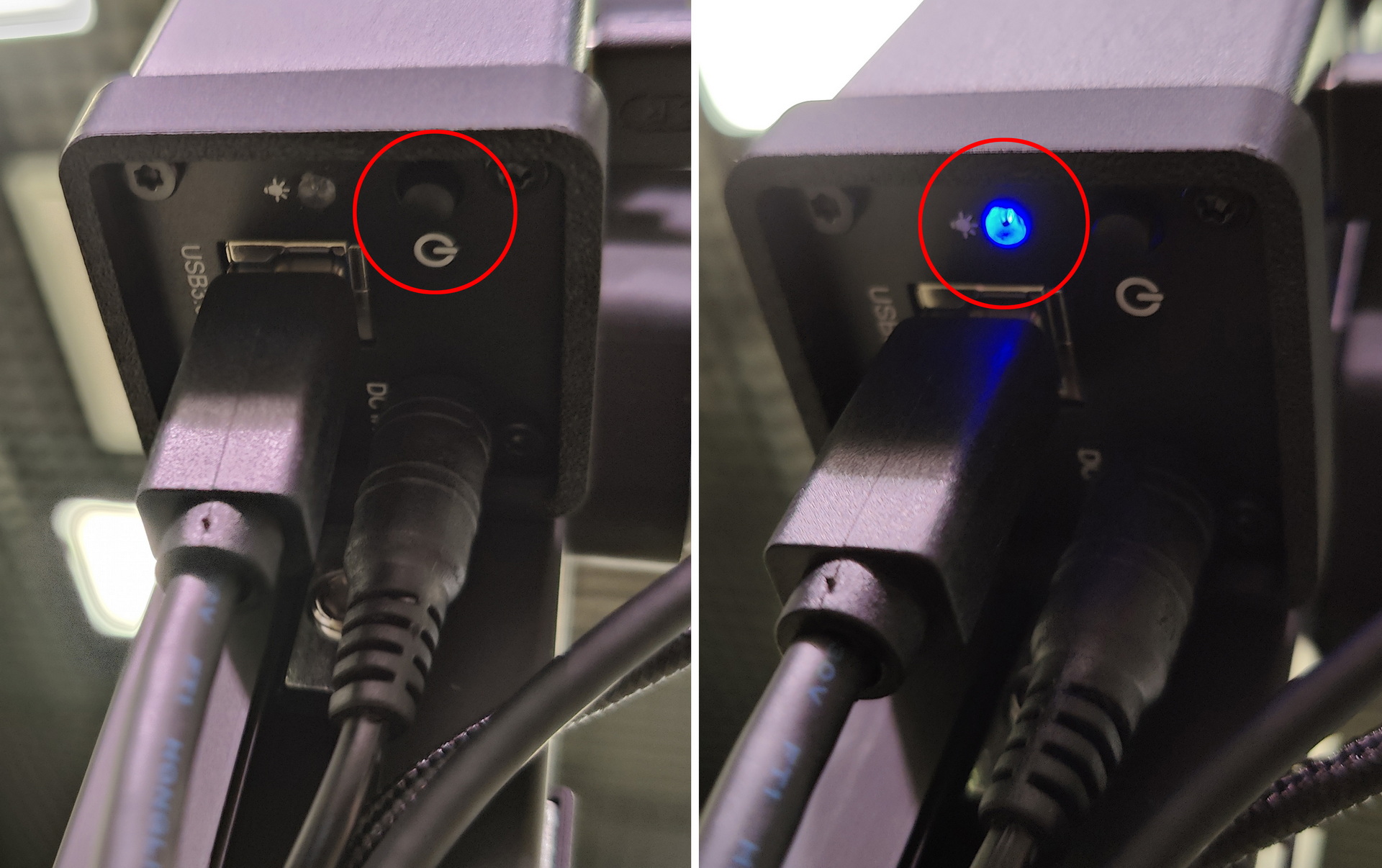 Включение USB-концентратора