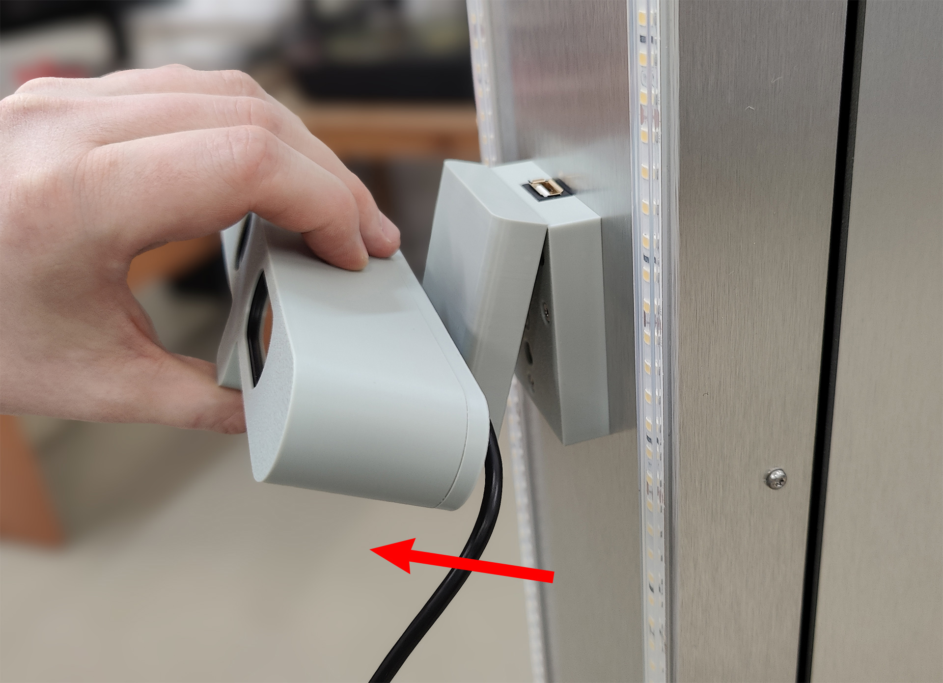 Снятие сенсора глубины